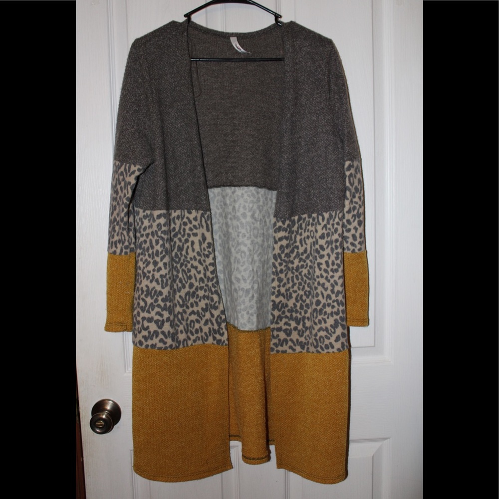 Multi colored cardigan